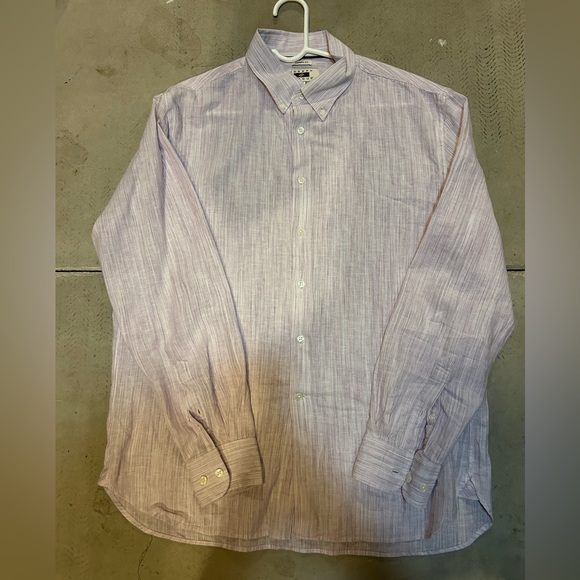 Joseph Abboud Cotton/Linen Blend Dress Shirt - Picture 1 of 5